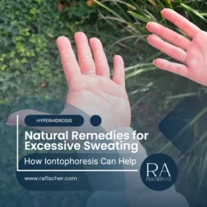 Blog cover image for Natural Remedies for Excessive Sweating | Iontophoresis Explained - RA Fischer Co.