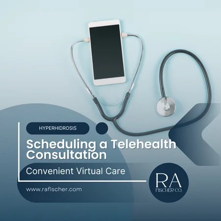 Blog cover image for blog article "Scheduling a Telehealth Consultation | Convenient Virtual Care" | Learn how to schedule a telehealth consultation for hyperhidrosis, urological needs, or general health. Explore our trusted partners for quick, reliable care.