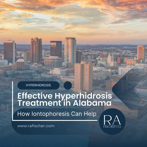 Hyperhidrosis Treatment in Alabama. Image of The Fischer iontophoresis treatment for effective hyperhidrosis in Alabama USA. Blog post cover image #1