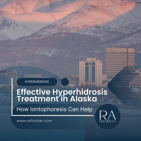 Hyperhidrosis Treatment in Alaska. Image of The Fischer iontophoresis treatment for effective hyperhidrosis in Alaska USA. Blog post cover image #1