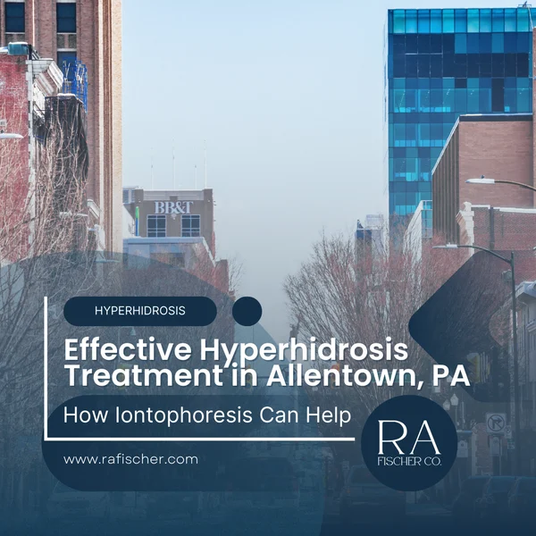 Hyperhidrosis Treatment in Allentown, PA. Image of The Fischer iontophoresis treatment for effective hyperhidrosis in Allentown, PA USA. Blog post cover image #1