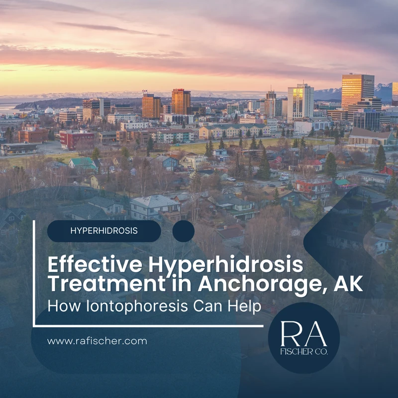 Hyperhidrosis Treatment in Anchorage, Alaska. Image of The Fischer iontophoresis treatment for effective hyperhidrosis in Anchorage, Alaska USA. Blog post cover image #1