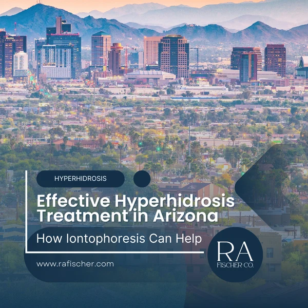 Hyperhidrosis Treatment in Arizona. Image of The Fischer iontophoresis treatment for effective hyperhidrosis in Arizona USA. Blog post cover image #1