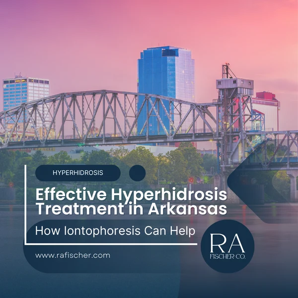 Hyperhidrosis Treatment in Arkansas. Image of The Fischer iontophoresis treatment for effective hyperhidrosis in Arkansas USA. Blog post cover image #1