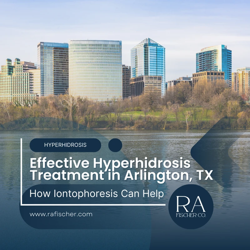 Hyperhidrosis Treatment in Arlington, Texas. Image of The Fischer iontophoresis treatment for effective hyperhidrosis in Arlington, Texas USA. Blog post cover image #1