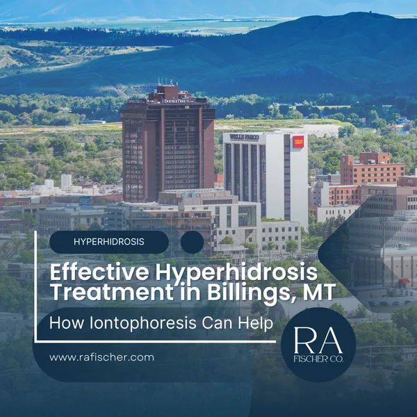 Hyperhidrosis Treatment in Billings, MT. Image of The Fischer iontophoresis treatment for effective hyperhidrosis in Billings, MT USA. Blog post cover image #1