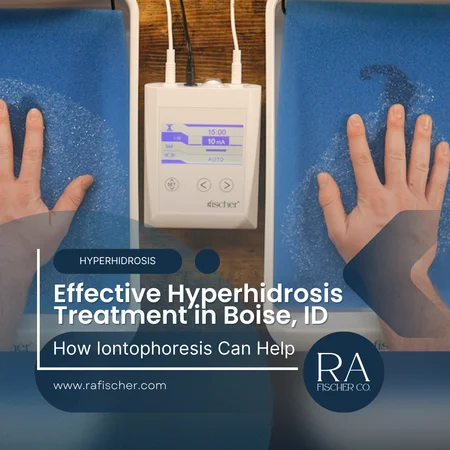 Hyperhidrosis Treatment in Boise, Idaho. Image of The Fischer iontophoresis treatment for effective hyperhidrosis in Boise, Idaho USA. Blog post cover image #2