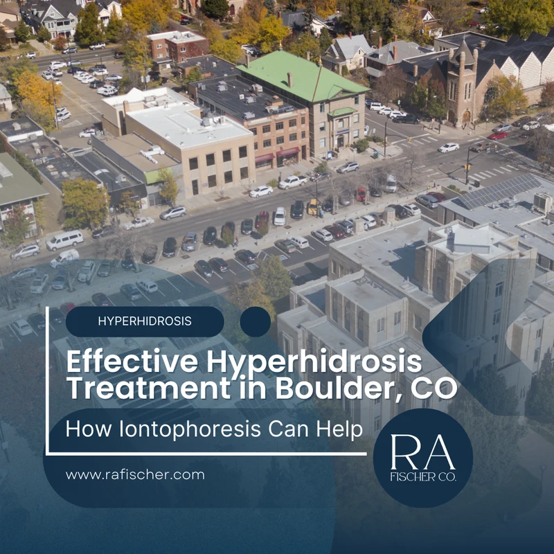 Hyperhidrosis Treatment in Boulder, CO. Image of The Fischer iontophoresis treatment for effective hyperhidrosis in Boulder, CO USA. Blog post cover image #1