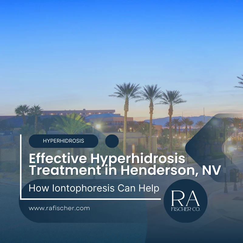 Hyperhidrosis Treatment in Henderson, Nevada. Image of The Fischer iontophoresis treatment for effective hyperhidrosis in Henderson, Nevada USA. Blog post cover image #1