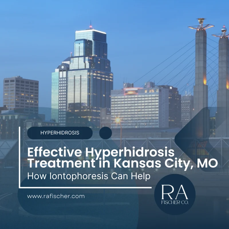 Hyperhidrosis Treatment in Kansas City, Missouri. Image of The Fischer iontophoresis treatment for effective hyperhidrosis in Kansas City, Missouri USA. Blog post cover image #1