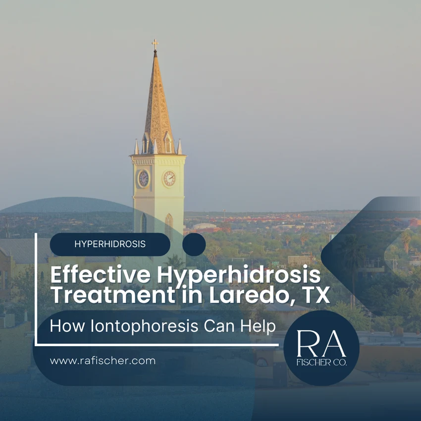 Hyperhidrosis Treatment in Laredo, Texas. Image of The Fischer iontophoresis treatment for effective hyperhidrosis in Laredo, Texas USA. Blog post cover image #1