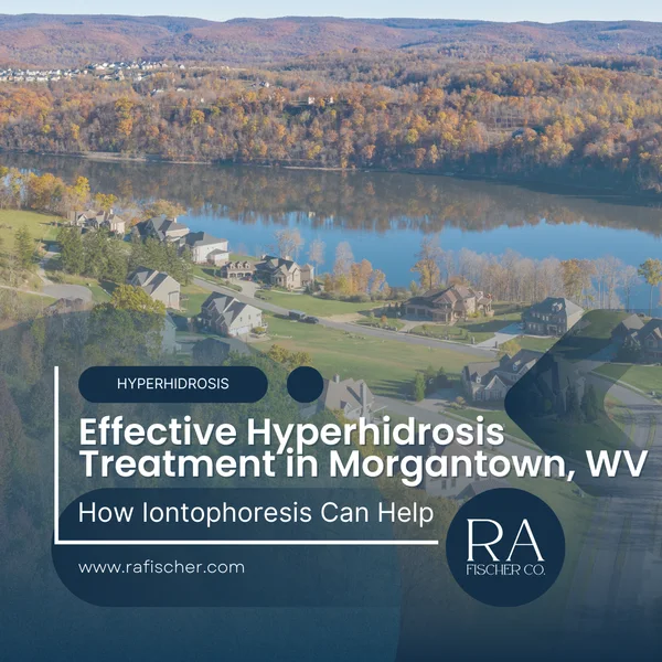 Hyperhidrosis Treatment in Morgantown, WV. Image of The Fischer iontophoresis treatment for effective hyperhidrosis in Morgantown, WV USA. Blog post cover image #1