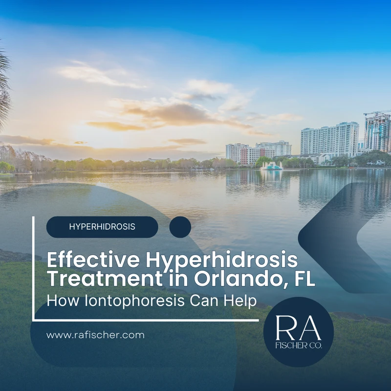 Hyperhidrosis Treatment in Orlando, Florida. Image of The Fischer iontophoresis treatment for effective hyperhidrosis in Orlando, Florida USA. Blog post cover image #1