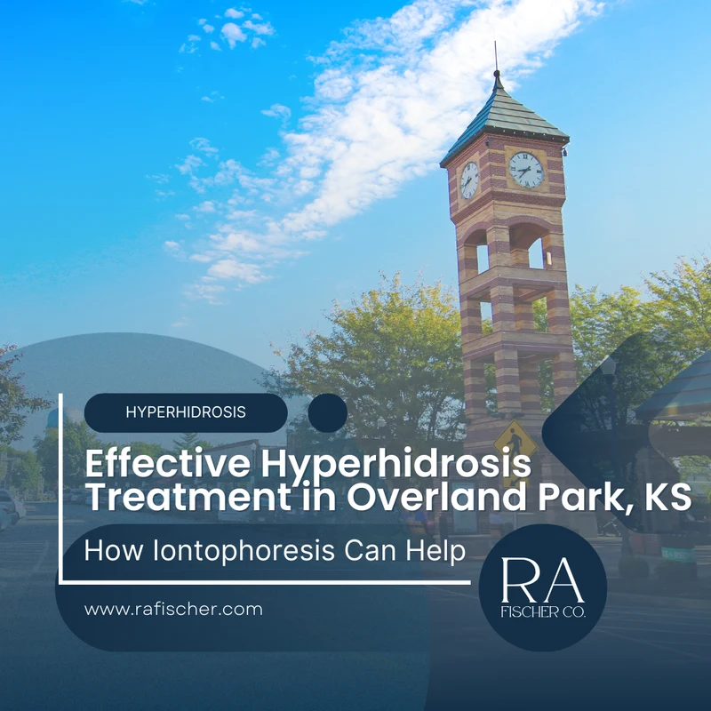 Hyperhidrosis Treatment in Overland Park, KS. Image of The Fischer iontophoresis treatment for effective hyperhidrosis in Overland Park, KS USA. Blog post cover image #1