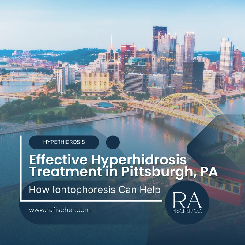 Hyperhidrosis Treatment in Pittsburgh, PA. Image of The Fischer iontophoresis treatment for effective hyperhidrosis in Pittsburgh, PA USA. Blog post cover image #1