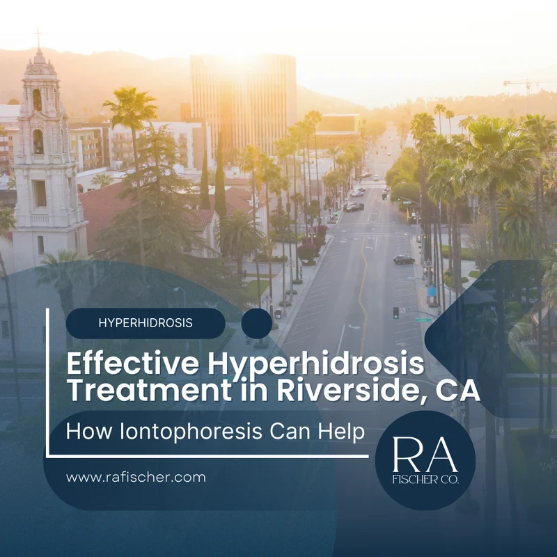 Hyperhidrosis Treatment in Riverside, CA. Image of The Fischer iontophoresis treatment for effective hyperhidrosis in Riverside, CA USA. Blog post cover image #1