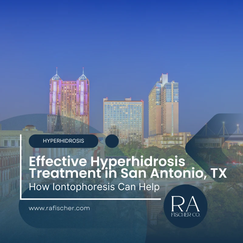 Hyperhidrosis Treatment in San Antonio, Texas. Image of The Fischer iontophoresis treatment for effective hyperhidrosis in San Antonio, Texas USA. Blog post cover image #1