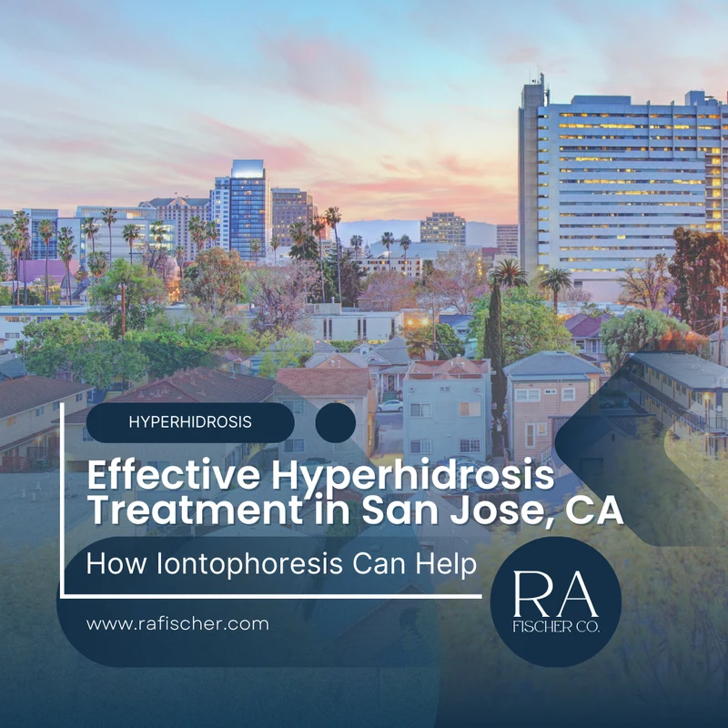 Hyperhidrosis Treatment in San Jose, CA. Image of The Fischer iontophoresis treatment for effective hyperhidrosis in San Jose, CA USA. Blog post cover image #1