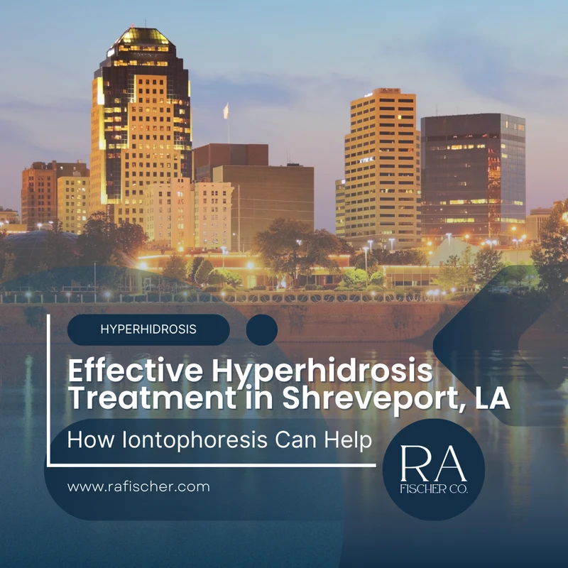 Hyperhidrosis Treatment in Shreveport, LA. Image of The Fischer iontophoresis treatment for effective hyperhidrosis in Shreveport, LA USA. Blog post cover image #1