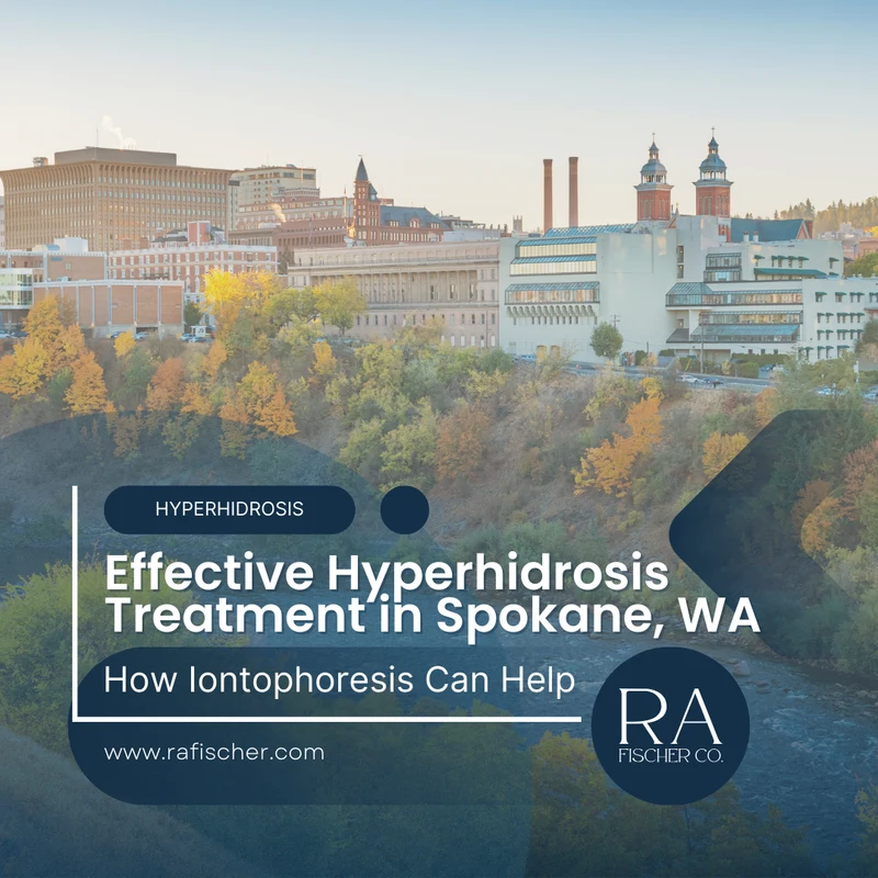 Hyperhidrosis Treatment in Spokane, WA. Image of The Fischer iontophoresis treatment for effective hyperhidrosis in Spokane, WA USA. Blog post cover image #1