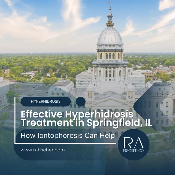 Hyperhidrosis Treatment in Springfield, IL. Image of The Fischer iontophoresis treatment for effective hyperhidrosis in Springfield, IL USA. Blog post cover image #1