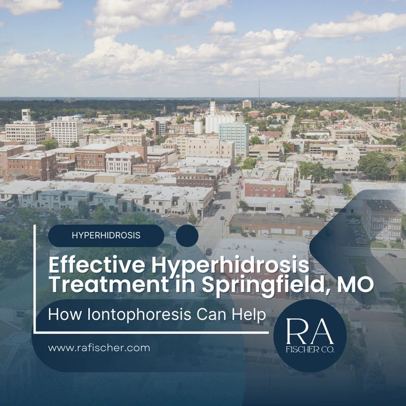 Hyperhidrosis Treatment in Springfield, MO. Image of The Fischer iontophoresis treatment for effective hyperhidrosis in Springfield, MO USA. Blog post cover image #1