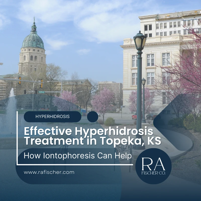 Hyperhidrosis Treatment in Topeka, KS. Image of The Fischer iontophoresis treatment for effective hyperhidrosis in Topeka, KS USA. Blog post cover image #1