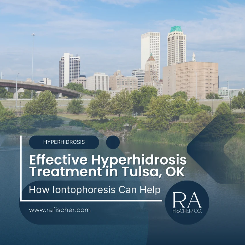 Hyperhidrosis Treatment in Tulsa, OK. Image of The Fischer iontophoresis treatment for effective hyperhidrosis in Tulsa, OK USA. Blog post cover image #1