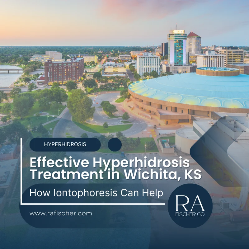 Hyperhidrosis Treatment in Wichita, KS. Image of The Fischer iontophoresis treatment for effective hyperhidrosis in Wichita, KS USA. Blog post cover image #1