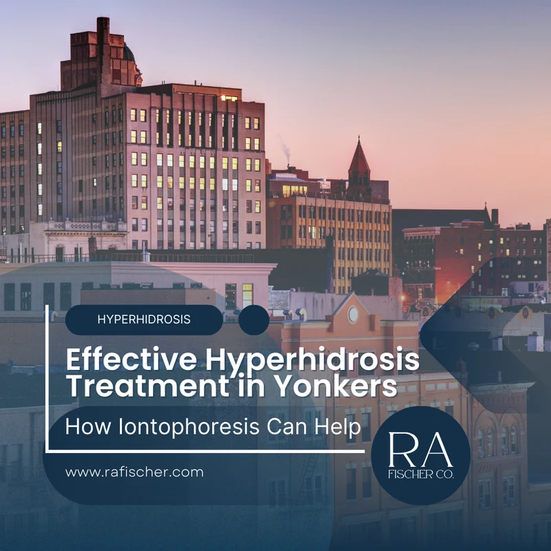 Hyperhidrosis Treatment in Yonkers, NY. Image of The Fischer iontophoresis treatment for effective hyperhidrosis in Yonkers, NY USA. Blog post cover image #1